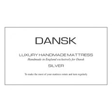 DANSK No.2 SILVER ~ Luxury Handmade Mattress