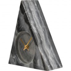 Trigon Grey Marble Mantel Clock