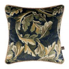 Cecile Square Scatter Cushion - Navy and Green