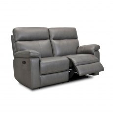 Como Power Reclining Small Sofa in Full Leather