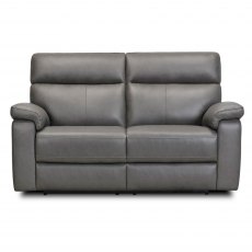 Como Power Reclining Small Sofa in Full Leather
