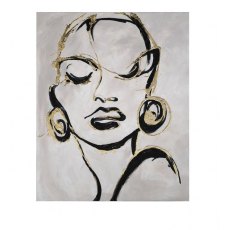 Lady with Gold Earrings Picture