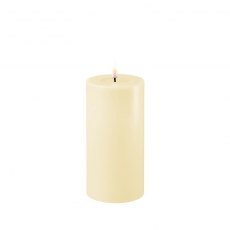 Dansk Cream Real Flame™ LED Candle - 7.5cm Ø - Tall