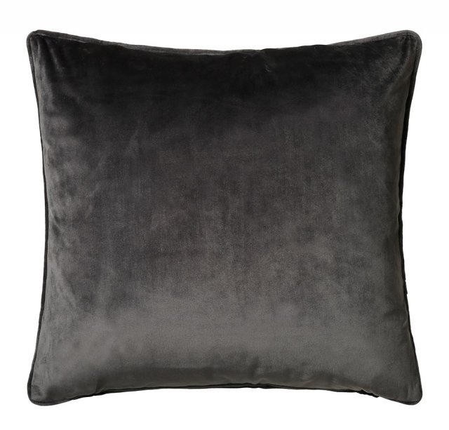 Scatter Box Bellini Velour Square Scatter Cushion - Charcoal
