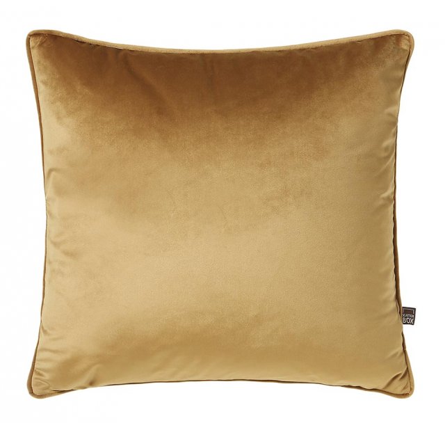 Scatter Box Bellini Velour Square Scatter Cushion - Antique Gold