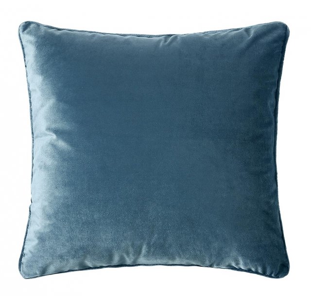 Scatter Box Bellini Velour Square Scatter Cushion - Blue