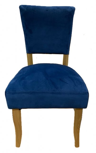 Parisian Velvet Dining Chair in Royal Blue
