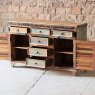 Mary Rose Upcycled 6 Drawer 2 Slatted Door Sideboard