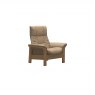 Stressless Stressless Windsor High Back 1 Seater Reclining Chair in Paloma Sand Leather & Oak Wood Frame