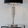 Langham Table Lamp In Nickel With Black Shade