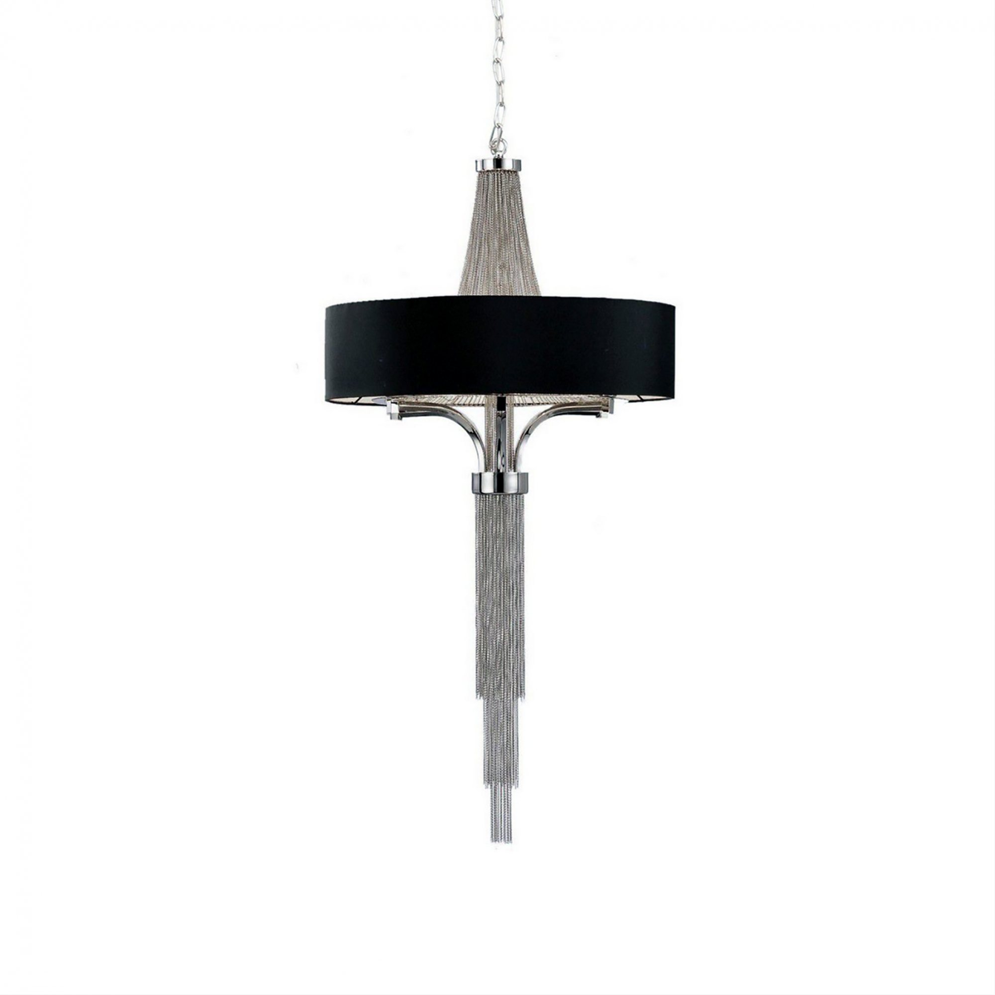 Langham Small Chandelier With Black, Small Chandelier Lamp Shades Uk