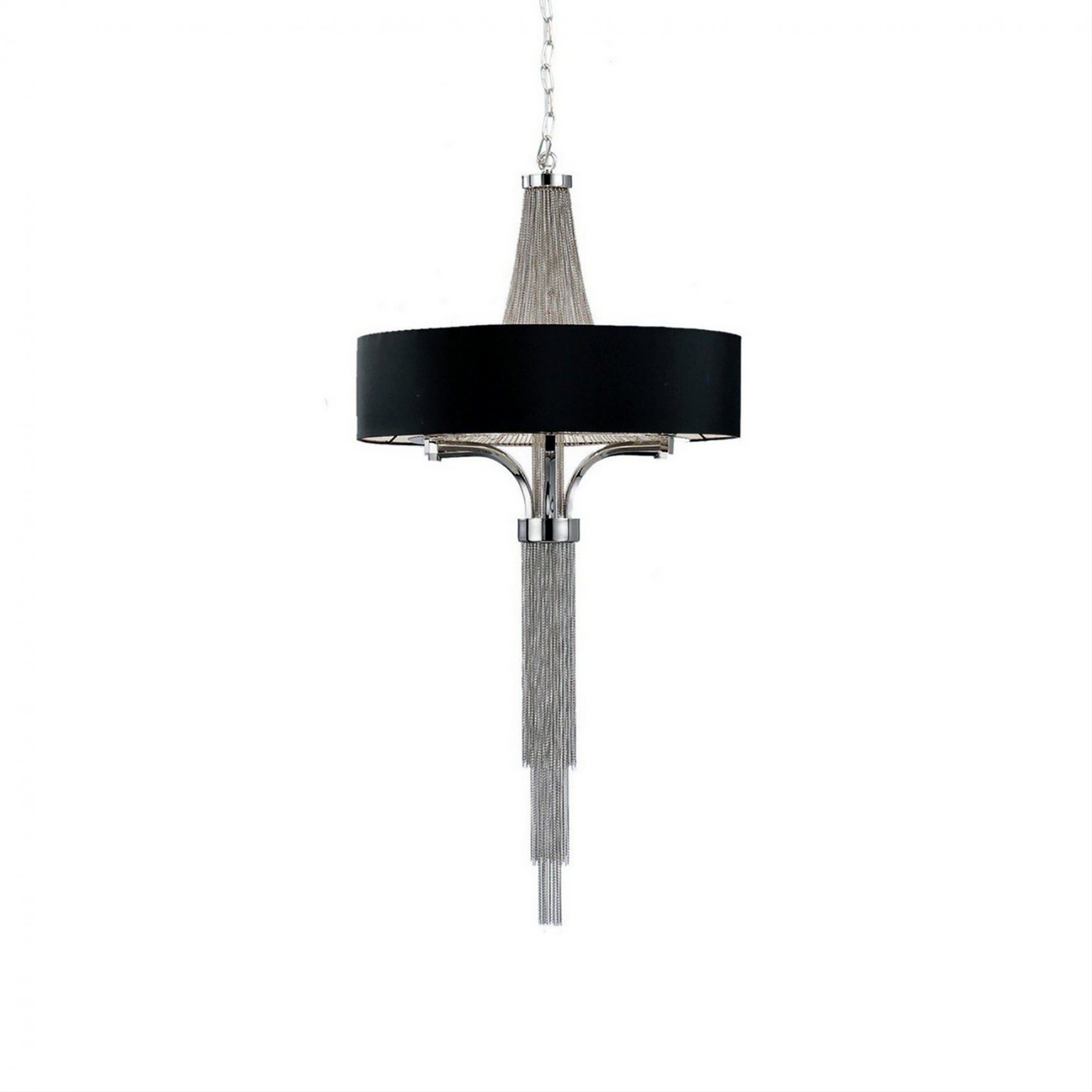 Langham Small Chandelier With Black Shade Dansk Langham Small Chandelier With Black, Small Chandelier Lamp Shades Uk