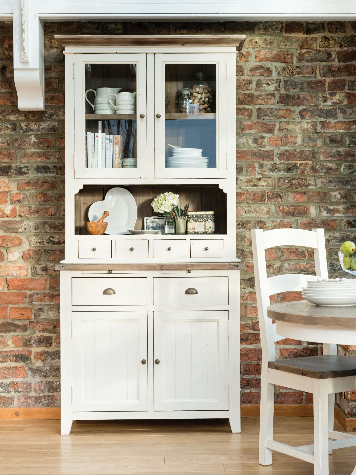 French Country Narrow Sideboard & Dresser Dansk