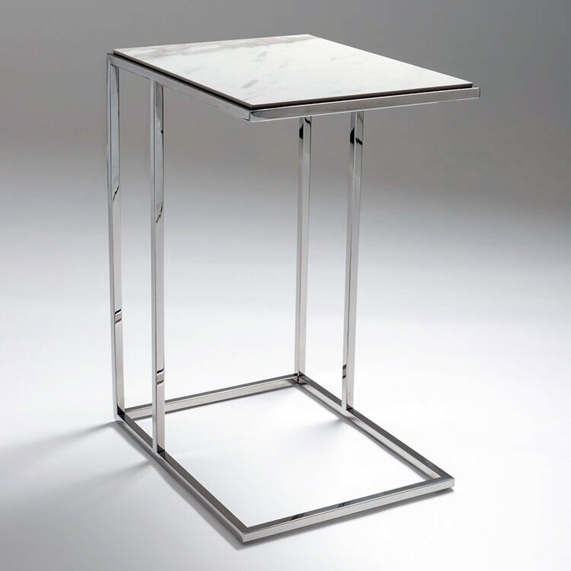 【N2 interior】stainless side table Zenn Contemporary Stainless Steel Sofa Table Side End Table