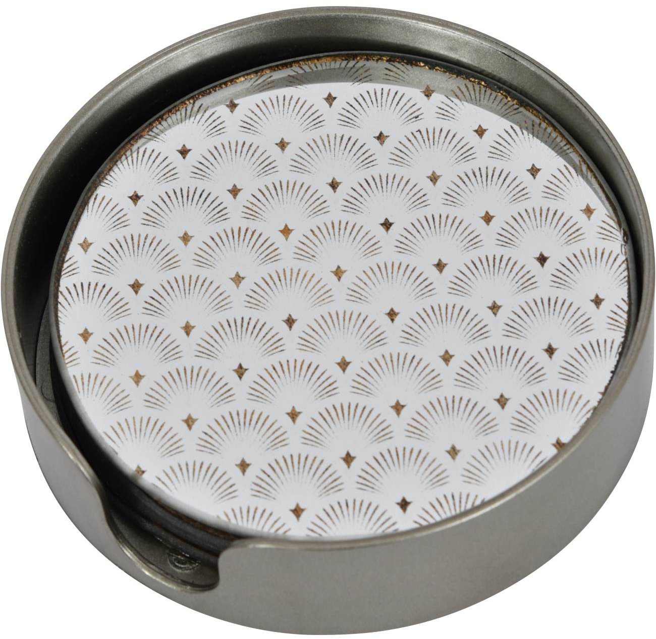 Art Deco Set of Four Coasters Dansk