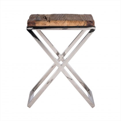 Kensington End Table in Stainless Steel