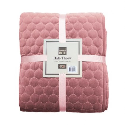 Halo 140x240cm Bed Throw - Blush
