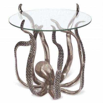 Large Octopus Occasional Table with Glass Top