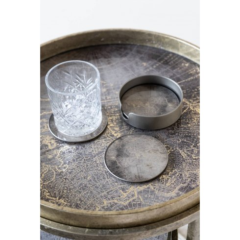 Atlas Design Set of 4 Coasters