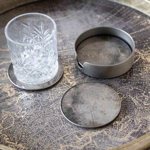 Atlas Design Set of 4 Coasters Atlas Design Set of 4 Coasters