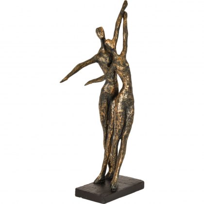 Celebratory Dance Couple in a Bronze Finish