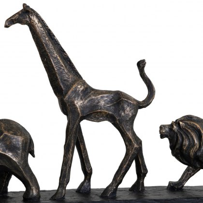 Safari Sculpture in Bronze Finish