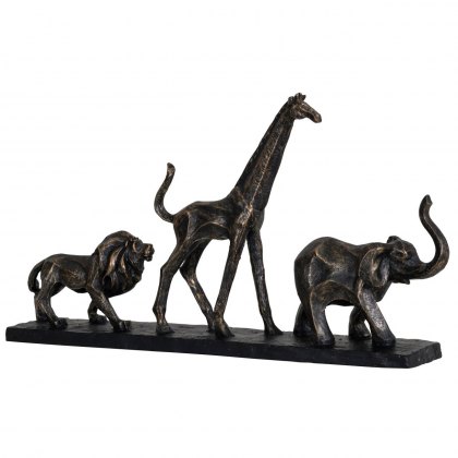 Safari Sculpture in Bronze Finish