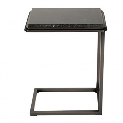 Companion Table in Black Granite & Antique Gunmetal Frame