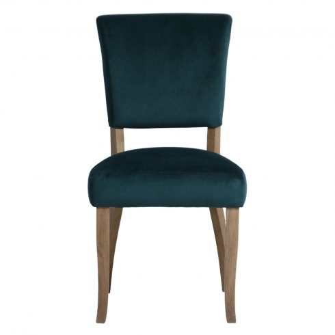 Paris Velvet Dining Chair in Forest Green