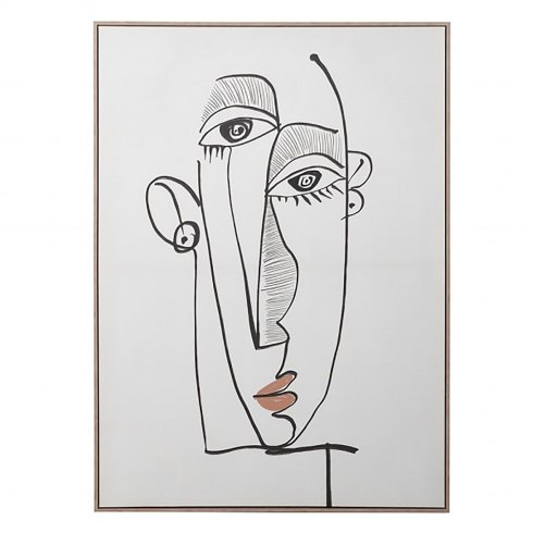 'Quiet Expression' Framed Canvas Picture