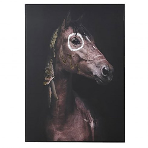 Ritual Horse Framed Canvas Picture