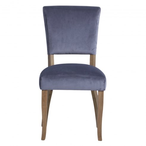 Paris Velvet Dining Chair in Charcoal Grey