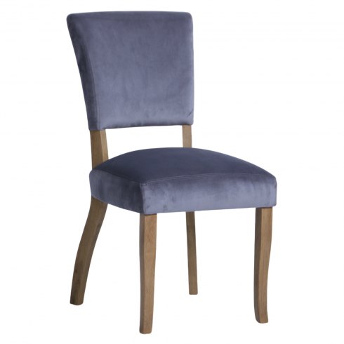Paris Velvet Dining Chair in Charcoal Grey