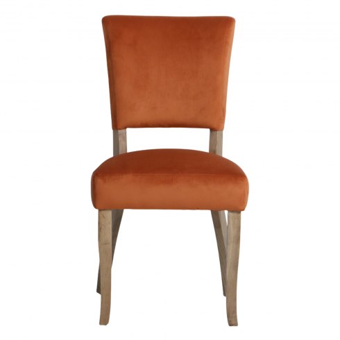 Paris Velvet Dining Chair in Copper