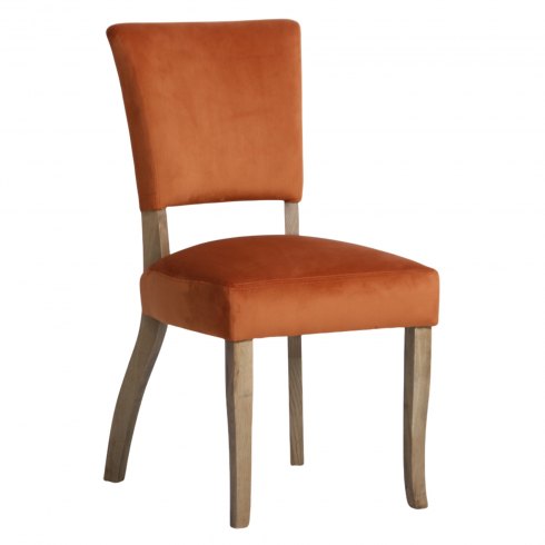 Paris Velvet Dining Chair in Copper