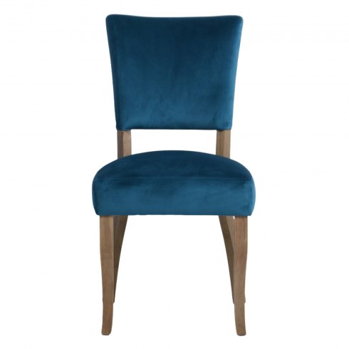 Paris Velvet Dining Chair in Teal