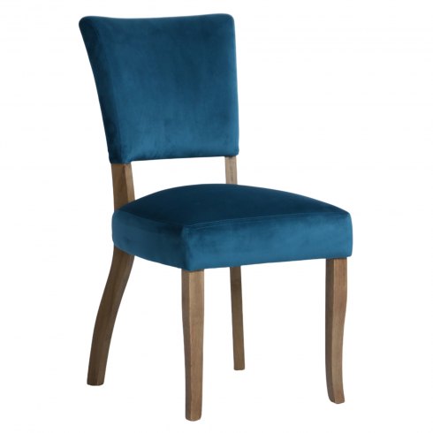Paris Velvet Dining Chair in Teal