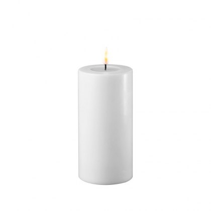Dansk White Real Flame™ LED Candle - 7.5cm Ø - Tall