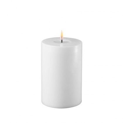 Dansk White Real Flame™ LED Candle - 10 cm Ø - Tall
