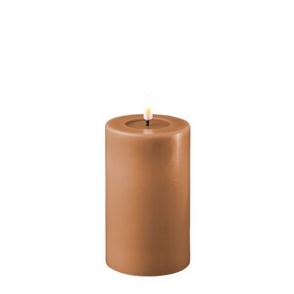 Dansk Caramel Real Flame™ LED Candle - 7.5cm Ø - Medium