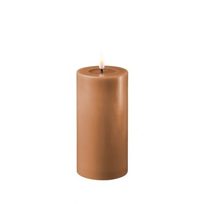 Dansk Caramel Real Flame™ LED Candle - 7.5cm Ø - Tall
