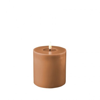 Dansk Caramel Real Flame™ LED Candle - 10 cm Ø - Small
