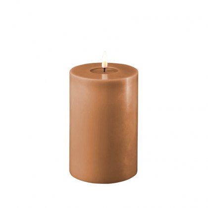Dansk Caramel Real Flame™ LED Candle - 10 cm Ø - Tall