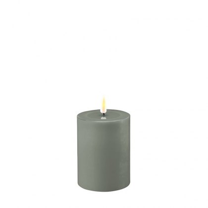 Dansk Sage Green Real Flame™ LED Candle - 7.5 cm Ø - Small
