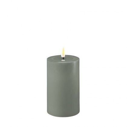 Dansk Sage Green Real Flame™ LED Candle - 7.5cm Ø - Medium