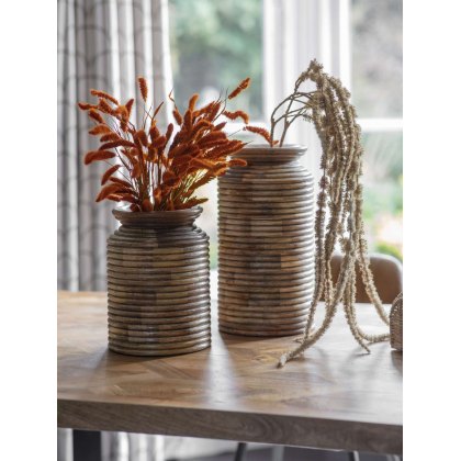 Nirvana Set of Two Solid Wood Decorative Planters