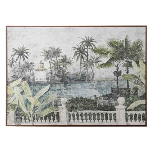 'Raffles Garden' Canvas Picture