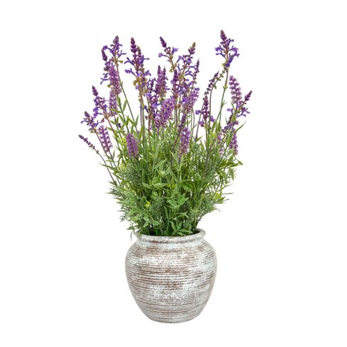 Artificial Lavender Grass Mix Plant in Pot