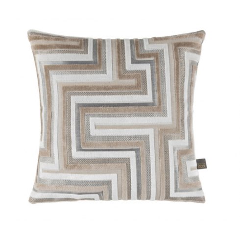 Austen Square Cushion In Taupe