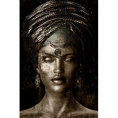 Glamour Girl I (Sepia) - Photo Art on Plexiglass